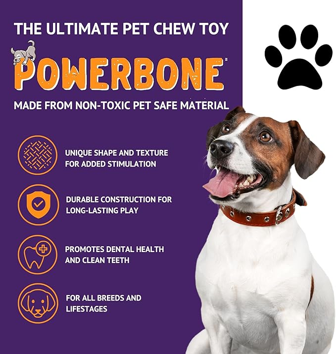 The Chew Club Powerbone TV Remote 7" Chew Toys for Dogs