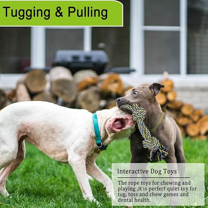 SYOOY Dog Bungee Tug Toy Hanging from Tree,Outdoor Tug of War Interactive Tether Dog Rope with Chew Lure for Small Medium Large Dogs (Yellow)