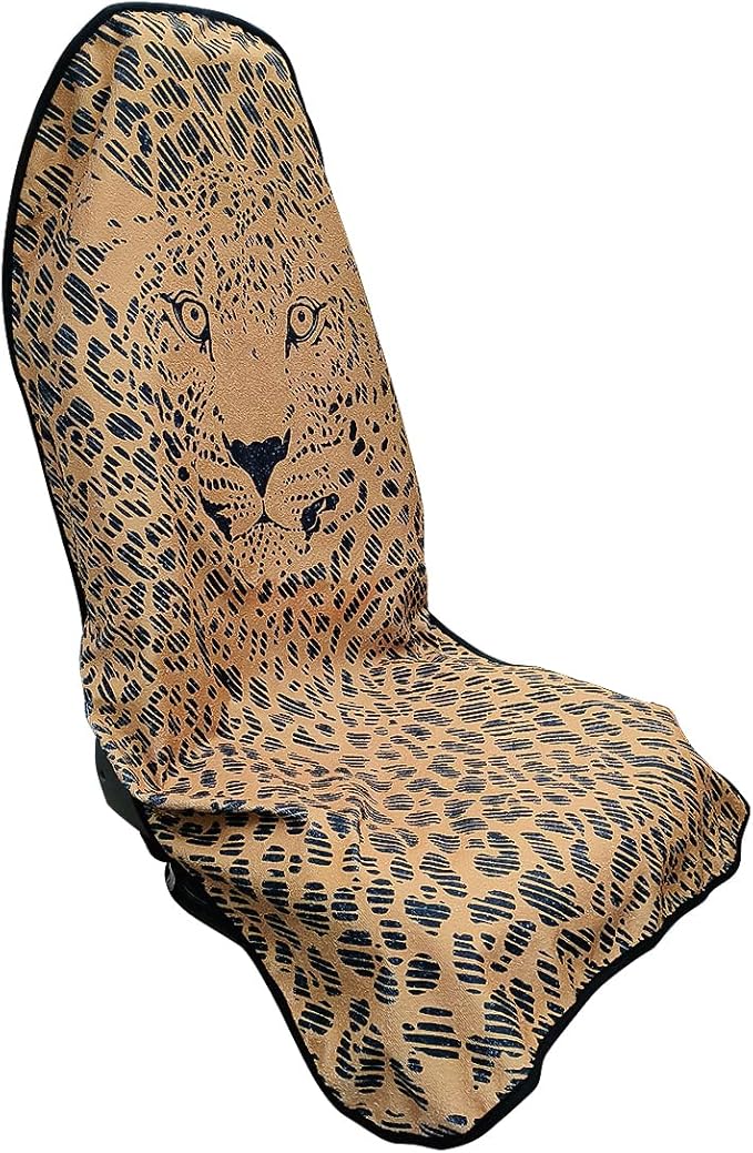 Waterproof Sweating Car Seat Cover for Post Gym Workout, Running, Swimming, Beach and Hiking, Universal Fit Non-Slip Bucket Seat Protector for Cars SUV Trucks, Machine Washable (Jaguar)