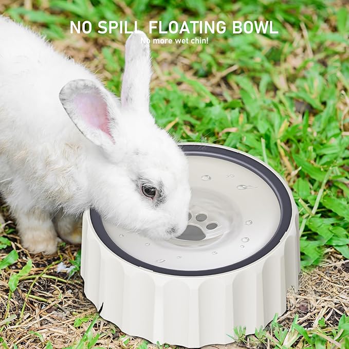 FORWH Dog Water Bowl No Spill 70oz/2L Large Capacity Dispenser Non Slip No Splash Bowl Pet Slow Feeder No Drip Dog Water Bowl on Vehicle Slow Water Bowl for Dogs and Cats