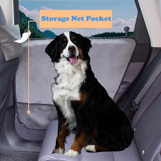 majowir 2PCS Car Door Protector - Anti Pet Scratch Vehicle Door Covers Big & Thick Waterproof Guard Truck Interior Panel Safe SUV Universal Grey