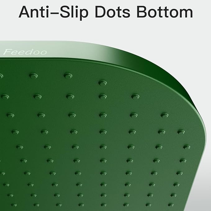 Pet Feeding Mat [Warped Resistant Raised Edge], Water-Proof Silicone Placement for Food Water Bowls, Anti-Slip Base Protect Floor, BPA-Free&Dishwasher-Safe [18.5x11.5inch Medium, Green]