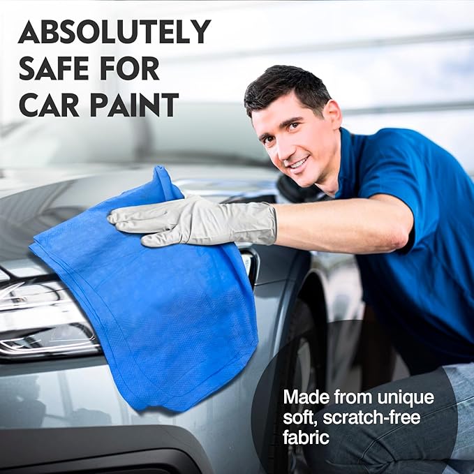 ARTIPOLY Premium Extra Large Shammy Cloth for Car Drying 2pk (34”x25”)-Super Absorbent XL Chamois Towel for Car-Reusable Shammy Towel for Car, Bathroom,Pets, Dust Remove, No Spots/Streak/Scratch