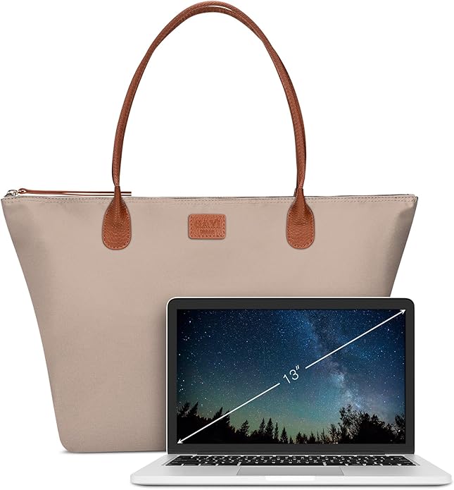 Nylon Tote Bag for Women, Large Foldable Weekend Hobo Purses for Women, Shoulder Tote Handbags with Zipper | Nylon, Large, Foldable, Weekend, Tote, with Zipper