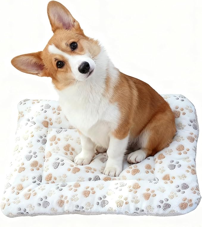 Dog Bed Mat - Crate Pad - Soft Dog Kennel - Multi-Purpose Crate Bed for Dogs & Cats