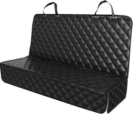 PETICON Waterproof Scratchproof Pet Bench Seat Covers for Cars, Trucks, SUVs, Nonslip Durable Back Seat Cover for Dogs, Washable Backseat Protection, Gray