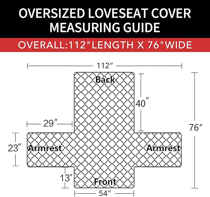 Easy-Going Sofa Slipcover Reversible Loveseat Sofa Cover Couch Cover for 2 Cushion Couch Furniture Protector with Elastic Straps for Pets Kids Dog Cat (Oversized Loveseat, Chocolate/Ivory)