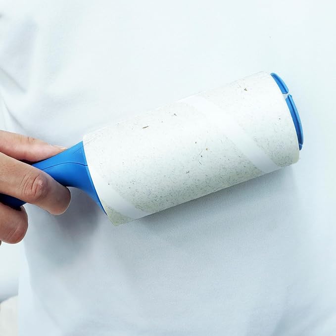4.6 inch Giant Roller Refill for Evercare All-Purpose Giant Lint Rollers and T Handle Lint Roller 90 Sheets Each Refill, 4 Pack, 360 Sheets Total