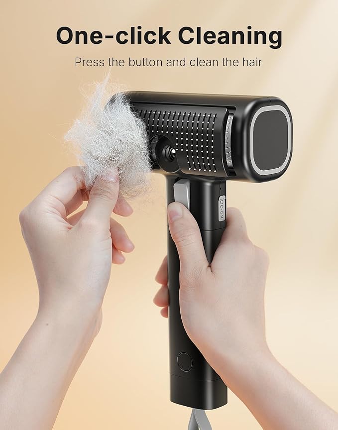 Pet Steam Brush for Indoor Cats & Dogs Grooming, Spray Hair Removal Comb for Massaging, Deshedding & Dander, Water Brush for Long & Short Haired Pets Spritz Defur Comb