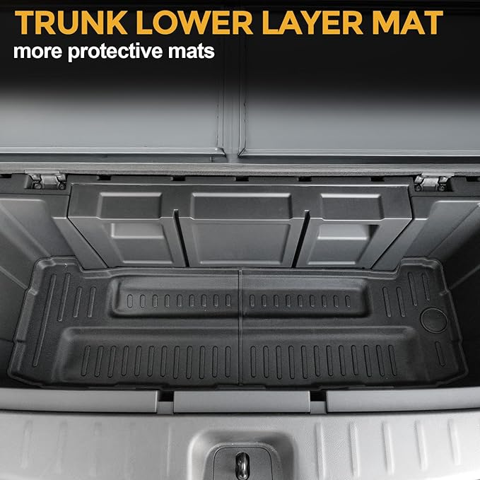 Cargo Mat for 2022-2025 Nissan Pathfinder 7/8 Passenger Accessories, Full Coverage All Weather TPE Protector Cargo Mat with Backrest Mat Trunk Mat Cargo Liner for Nissan Pathfinder Accessories