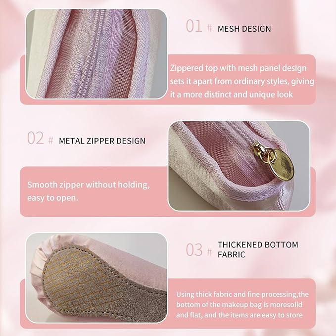 Ballet Shoe Makeup Bag, Small Cosmetic Bag for Trip Portable Cosmetic Travel Bag, Ballerina Slipper Makeup Pouch Bag, Makeup Organizer Bag Cosmetic Organizer for Woman
