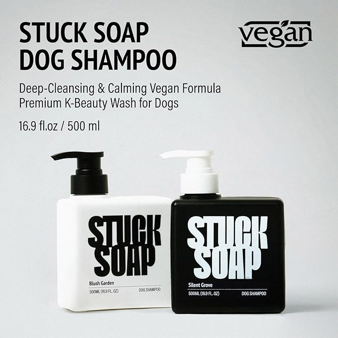 Vegan Dog Shampoo Premium K-Beauty Inspired Gentle Dog Shampoo for Sensitive Skin with Green Tea, Camellia Oil & Centella Asiatica, Elegantly Scented, Natural Pet Wash (Blush Garden)