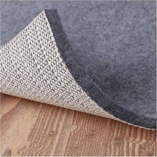Non Slip Rug Pad Grippers - 2.5x13 Ft, 1/4" Thick, Felt + Rubber Double Layers Area Carpet Mat Tap, Provides Protection and Cushioning for Hardwood or Tile Floors