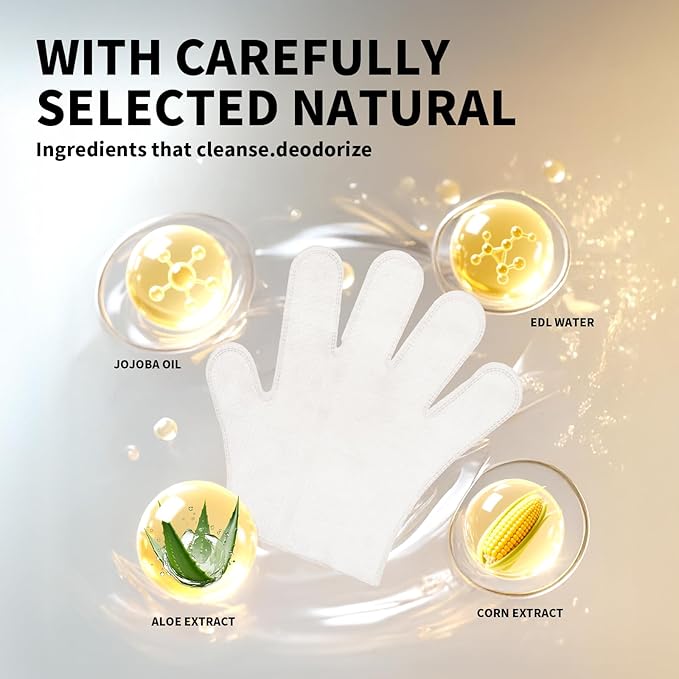 Wagsage Pet Glove Wipes for Dogs and Cats, Cleaning & Deodorizing Grooming Gloves for Daily Care and Traveling, Dog Wipes Washing Gloves Rinse Free, 18 PCS