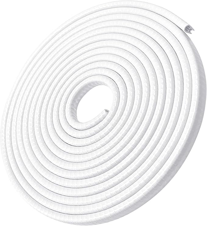 MYFAMIREA 13Ft(4M) Car Door Edge Guards U Shape Edge Trim Rubber Seal Protector Rubber Door Protector Protection Edge Anti-Collision Clips Fit for Most Car
