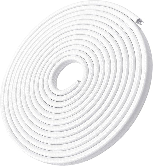 MYFAMIREA 13Ft(4M) Car Door Edge Guards U Shape Edge Trim Rubber Seal Protector Rubber Door Protector Protection Edge Anti-Collision Clips Fit for Most Car