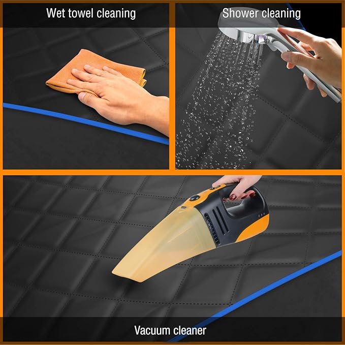 Active Pets Dog Car Seat Cover, Waterproof Front Seat Protector for SUV Truck Sedan, Pet Safety Travel Comfort System with Universal Fit, Blue