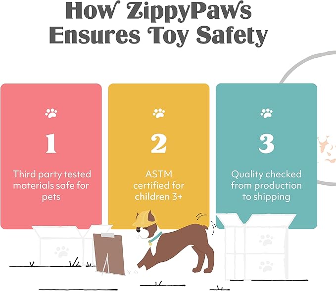 ZippyPaws Skinny Peltz - No Stuffing Dog Toy Pack to Keep Them Busy, for Medium and Large Dogs, Squeaky Pet Toys, Unstuffed Chew Toys, Soft Plush Variety Pack, Desert Snakes - 18"