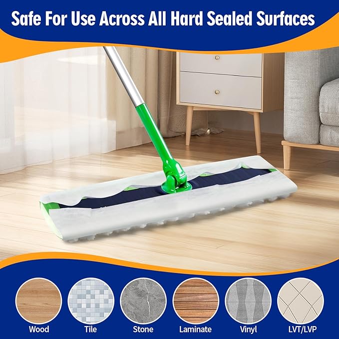 40 Count XL Pet Dry Sweeping Cloth Refills for Swiffer Sweeper XL Mop, Unscented Heavy Duty Dry Pads Refills for Multi-Surface Floor Cleaning