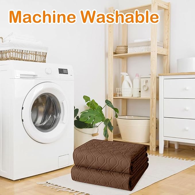 hyha Waterproof Dog Bed Blanket, Soft Pet Blankets, Waterproof Couch Cover for Dogs, Reversible Sofa Covers Washable for Furniture (40x90 Inch, Brown/Chocolate)