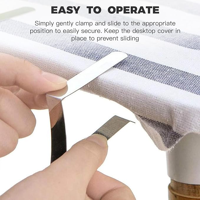 Tablecloth Clips, 60 Pack Table Cloth Holder Clips, Stainless Steel Tablecloth Clips for Outdoor Tables Restaurant Picnics Marquees Weddings Graduation Party (60pcs)
