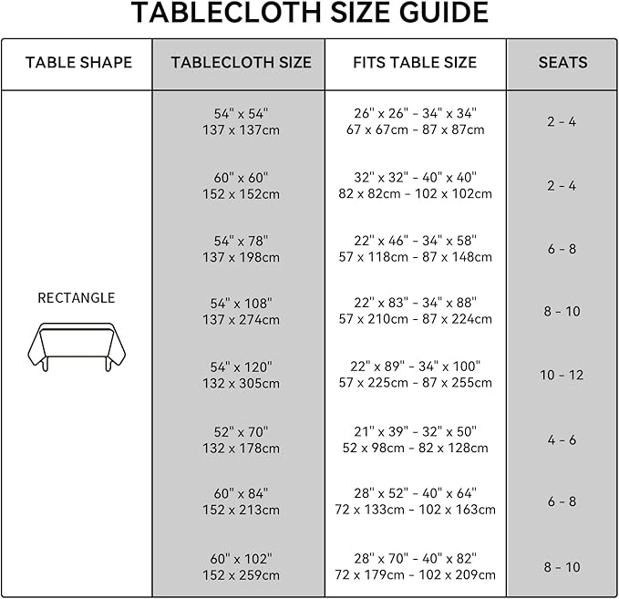 Romanstile Rectangle Vinyl Tablecloth, 100% Waterproof Oil-Proof Checkered Plastic Table Cloth, Heavy Duty Wipeable Table Covers for Dining, Camping, Picnic, Outdoor - 54 x 108 Inch, Black