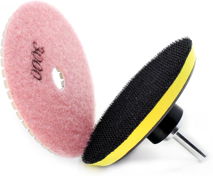 OCR Diamond Polishing Pad 4 Inch Wet Polishing Wheel Set for Granite Concrete Stone Ceramic