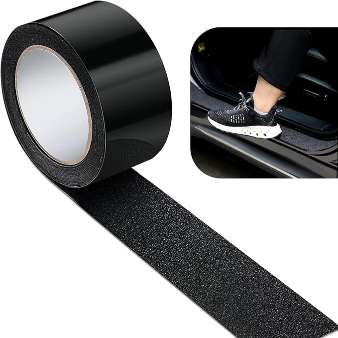 Frienda Car Door Edge Guards Door Sill Protector Automotive Entry Guard Anti Collision Scuff Sill Trim Protection Strips for Most Cars Vehicles Accessories(2 Inch Wide, 16.4 Feet,Black)