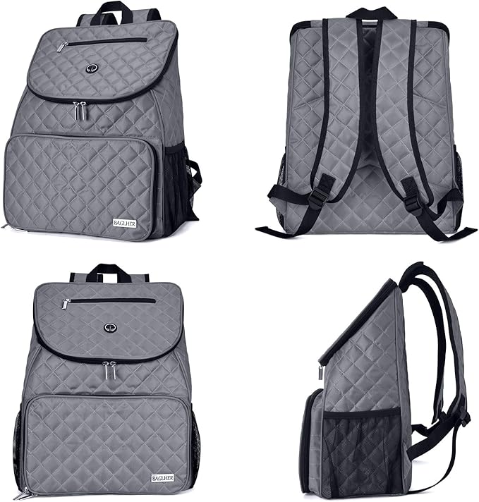 BAGLHER Dog Travel Bag,Airline Approved Pet Supplies Backpack, Dog Travel Backpack with 2 Silicone Collapsible Bowls and 2 Food Baskets.