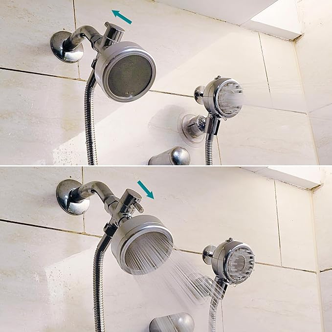 Sneatup Pet Shower Set with 8.2ft Hose & Flow Control Valve for Bathroom Shower Arm