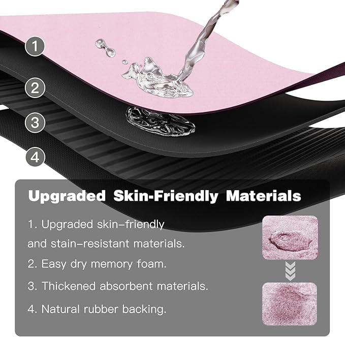 Toilet Rug, Thin Toilet Rugs U Shaped Washable Non Slip Absorbent Quick Dry Low Pile Toilet Mat, 20"x24" U Shape Pink