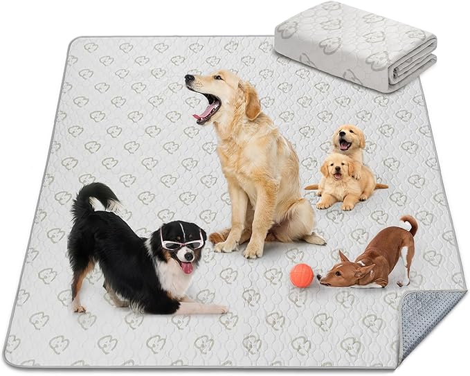 FXW Washable Pee Pads for Dogs, Puppy Pads with Super Absorbent, Specifically Designed for FXW Rollick/Homeplus 24inch 8 Panels Dog Playpen, 63" Square, Khaki, 1 Pack