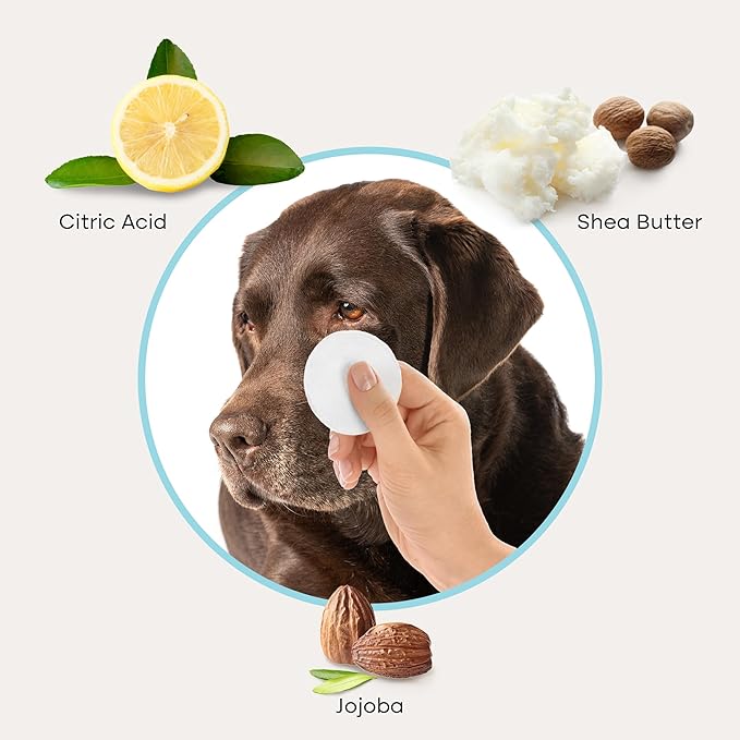 Uproot Clean Cat & Dog Eye Wipes: Hypoallergenic Eye Wipes for Dogs (100ct.) - Gentle & Cleansing Tear Stain Remover for Dogs - Reduce Discharge, Tear Stain Deep Clean Wrinkles Cats