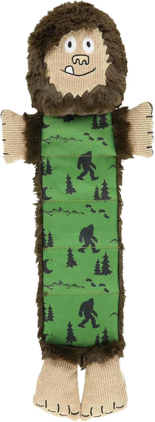 Lazy One Bigfoot Squeaky Dog Toy, Soft Crinkle Toy for Dogs, Durable Fabric for Small, Medium, and Large Breeds