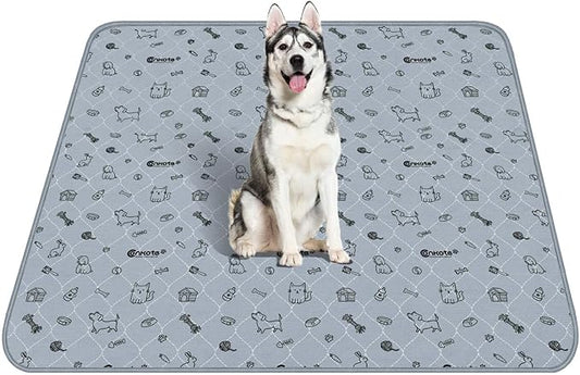 Extra Large 72"x72" Washable Pee Pads for Dog Super Absorbent, Reusable Pee Pads Non-Slip Waterproof Pet Training Mats for Playpen, Crate, Floor, Incontinence, Housebreak