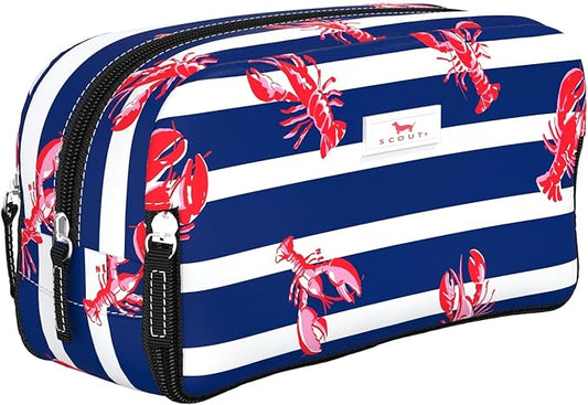 SCOUT 3-Way Bag - Travel Makeup Pouch and Toiletry Bag for Women with Three Zipper Compartments - Stands Upright, Wipes Clean