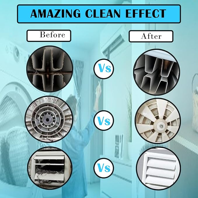 4-Piece Deep Cleaning Brush Set – 3 Slim Crevice Brushes & 1 Long Flexible Appliance Brush – Heavy Duty Scrub Tools for Window Tracks, Grout, Dryer Vents, and Tight Spaces