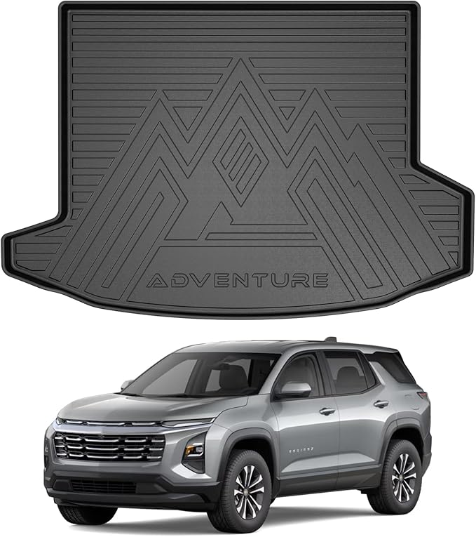 Mixsuper Cargo Liner for Chevy Equinox/GMC Terrain 2025 2026, All Weather Cargo Mat for Chevy Equinox Rear Trunk Liner Black