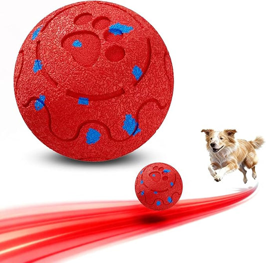 Dog Balls: Interactive Dog Ball, Self-Moving Dog Toy with Auto-Rolling & Bouncing, E-TPU Material, IP54 Waterproof, Motion-Activated, for Small/Medium/Large Dogs (Red)
