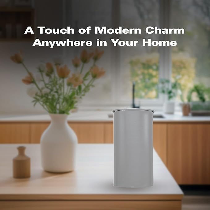 TEKHEUTEN Wipe Holder for Kitchen/Bathroom Counter, Disinfectant Wipe Container, Modern Kitchen Decor, Vintage Countertop Wipe Storage Organizer Caddy, with Silver Finish
