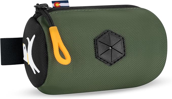 OllyDog Scoop Pick Up | Dog Poop Bag Holder | Lightweight & Water-Resistant Dispenser | Leash Attachment for Hands-Free Carry | Fits Standard Waste Bag Rolls (Winter Moss)