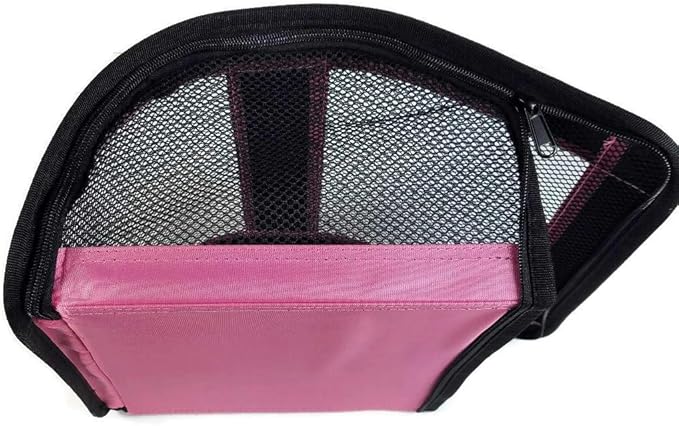 Perfect Petzzz Tote for Lifelike Stuffed Interactive Pet Dogs and Cats, Nylon and Mesh Toy Carrier for Pet Animals, Zippered Carrying Case Accessory (Pink)