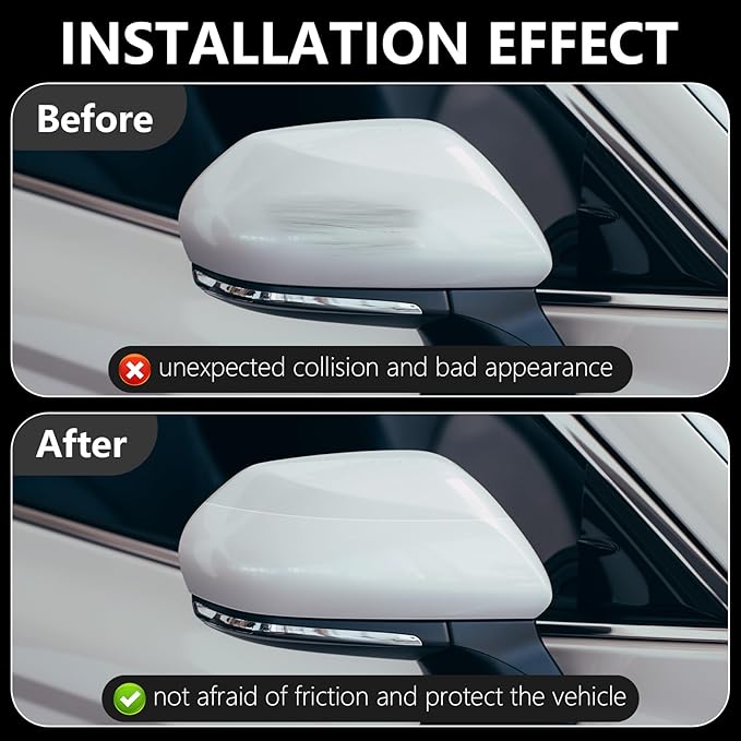 DGSL Car Door Edge Guards Door Sill Protector, 2.7In x 33Ft 5D Carbon Fiber Car Wrap Film, Vinyl Automotive Wrap Film Anti-Collision Fits for Most Vehicles (Transparent)