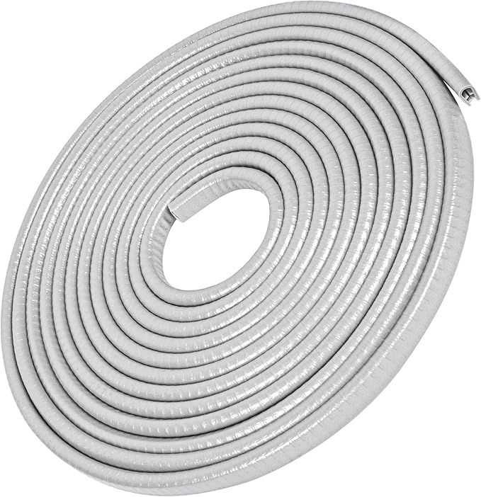 MYFAMIREA 13Ft(4M) Long Car Door Edge Guards, U Shape Edge Trim Rubber Seal Protector Car Door Protection Anti-Collision Rubber Clips Easy to Cut No Need Adhesive Fit for Most Vehicles| Grey