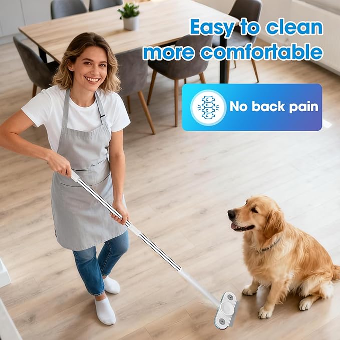 Dafunaiga Pet Hair Remover with Extended Long Handle - Electrostatic Pet Hair Removal Tool for Dog & Cat Hair on Couch, Carpet, Furniture, Car Seats
