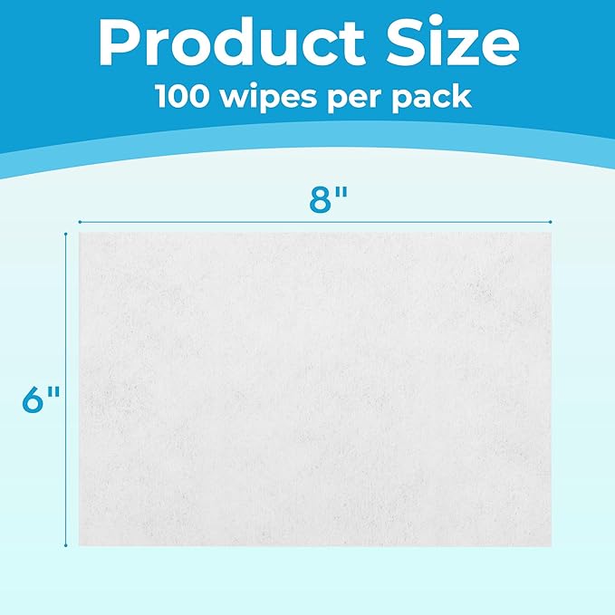 Prime Pets Dog Wipes for Paws and Butt, 300 Count, 8" x 6" Pet Grooming Wipes for Dogs Cats Cleaning Deodorizing, Unscented Dog Paw Wipes, Puppy Wipes for Face Bum Eyes Ears Teeth