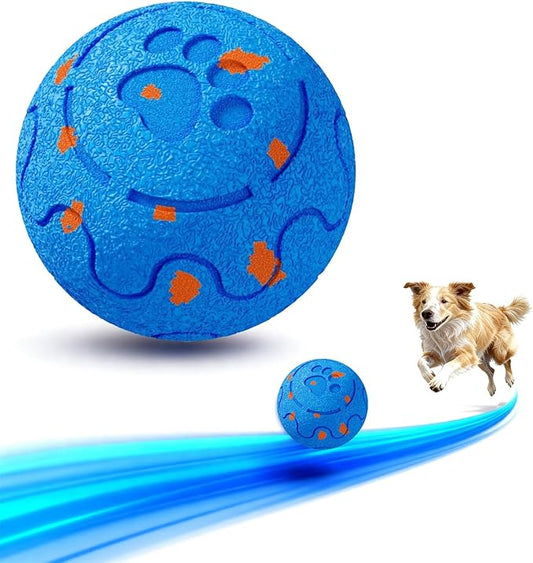 Dog Balls: Interactive Dog Ball, Self-Moving Dog Toy with Auto-Rolling & Bouncing, E-TPU Material, IP54 Waterproof, Motion-Activated, for Small/Medium/Large Dogs (Blue)
