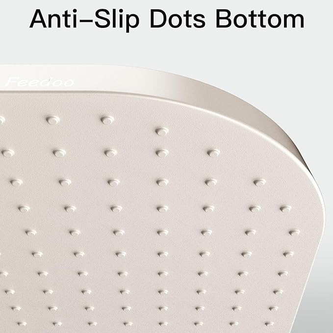 Pet Feeding Mat [Warped Resistant Raised Edge], Water-Proof Silicone Placement for Food Water Bowls, Anti-Slip Base Protect Floor, BPA-Free&Dishwasher-Safe [28.5x16.5inch XL, Sand White]