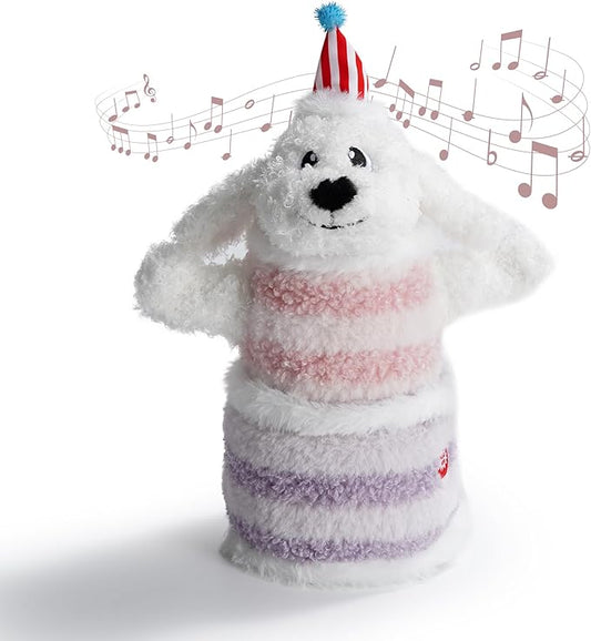 Birthday Cake Dog Toy, Singing and Dancing Birthday Songs, Interactive Dog Toys, Plush Stuffed Puppy Toys with Echo Function Feature, Happy Birthday Gift for Dogs