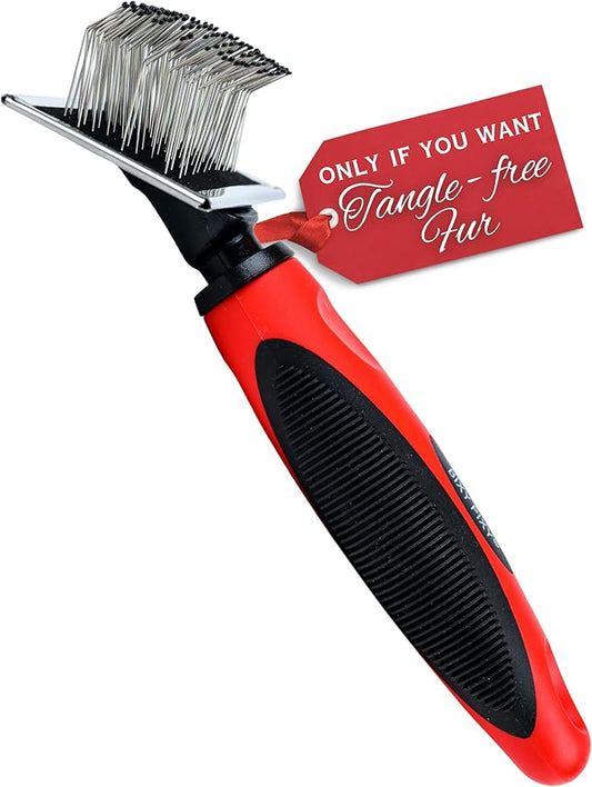 Bixy Pixy Tiny Slicker Brush for Dogs - Protected Pins for Extra Comfort - 1 inch Pins for Easy Detangling for Long Hair Dog, Cats, Doodle, Goldendoodle